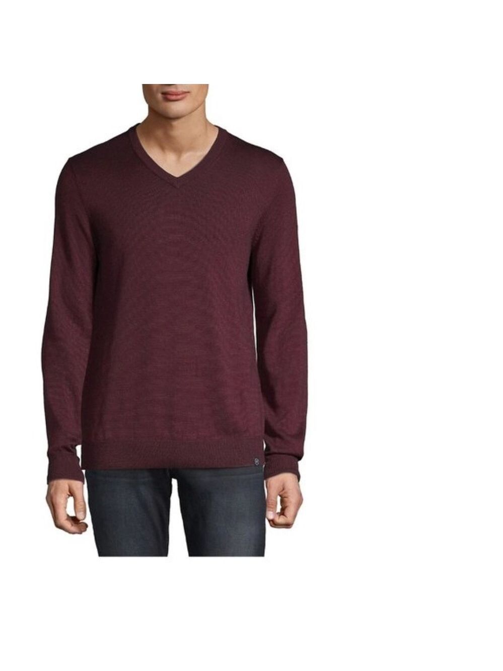 Perry Ellis V-Neck Long-Sleeve Sweater